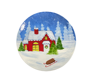 Bridgewater Christmas Cabin Plate