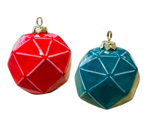 Bridgewater Jewel Toned Faceted Ornament