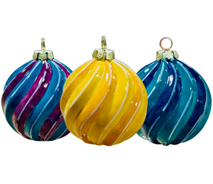 Bridgewater Jewel Toned Spiral Ornament